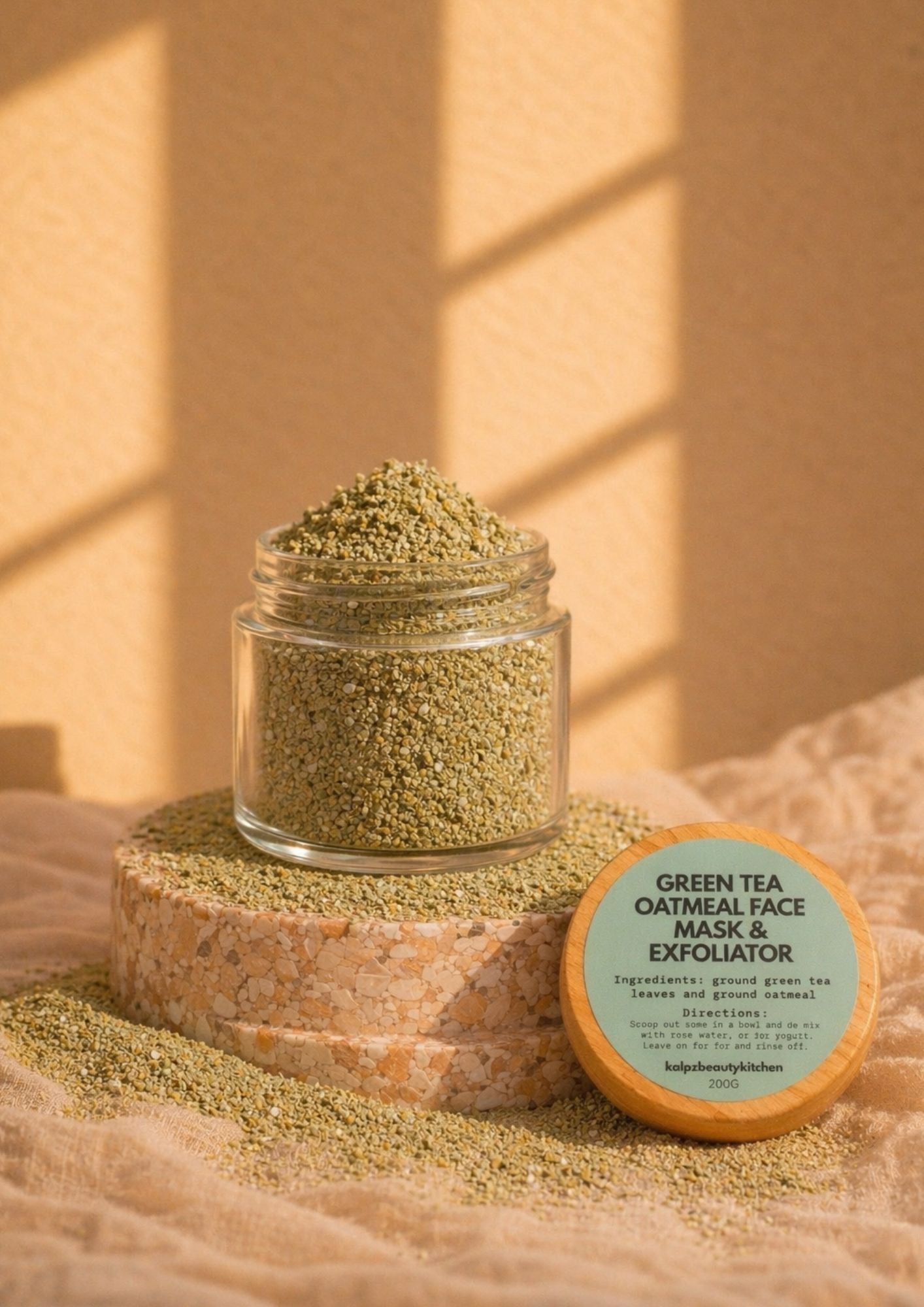 Green Tea Oatmeal Face Mask& Exfoliator