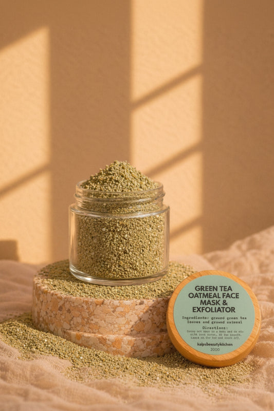 Green Tea Oatmeal Face Mask& Exfoliator